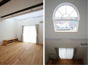 リビングは吹き抜けになっているので
明るく開放的です♪
２Ｆの子供部屋からリビングが見渡せます☺