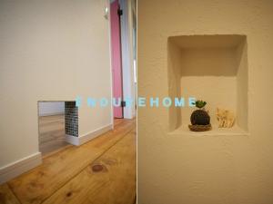 壁に穴が・・？
ここは猫ちゃんの通り道です!(^^)!