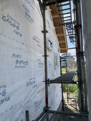 透湿防水シート貼